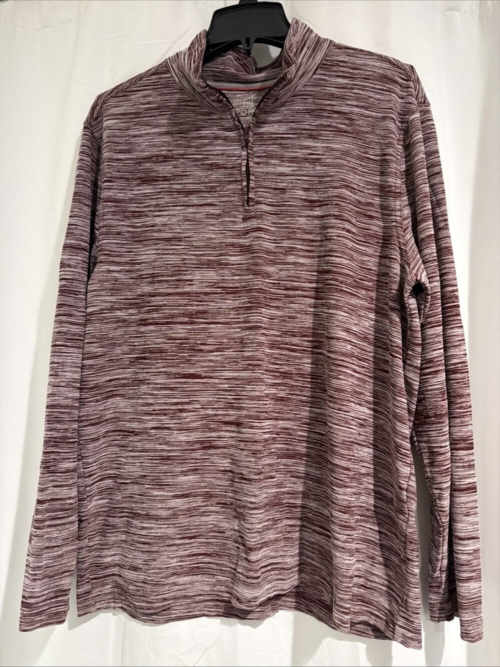 Tailorbyrd Sport Pullover Mens Medium Red 1/4 Zip Stretch Golf Performance Top